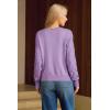 imageArachampampCloz Womens Comfy Cotton Blend Cable Knit Casual Sweaters 2025Light Purple