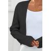 imageArachampampCloz Womens Wool Blend Cardigan Winter Cropped Bolero Shrug Sweaters 2025Black