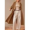 imageArachampampCloz Womens Wool Blend Double Breasted Winter Outfits Long Cardigan Sweater Coat 2025Camel