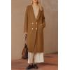 imageArachampampCloz Womens Wool Blend Double Breasted Winter Outfits Long Cardigan Sweater Coat 2025Camel
