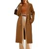 imageArachampampCloz Womens Wool Blend Double Breasted Winter Outfits Long Cardigan Sweater Coat 2025Camel