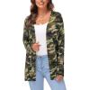 imageArachampampCloz Womens Casual Long Sleeve Open Front Leopard Cardigan Outwear Sweaters with PocketsCamo01