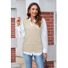 imageArachampampCloz Womens Sweater Vest 2025 Fashion Sleeveless V Neck Business Casual Tank Knit Pullover Tops Spring TrendyApricot