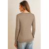 imageArachampampCloz Womens Wool Blend Fall Sweaters Business Casual OutfitsCablecamel
