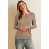 imageArachampampCloz Womens Wool Blend Fall Sweaters Business Casual OutfitsCablecamel