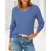 imageArachampampCloz Womens Wool Blend Fall Sweaters Business Casual OutfitsLake Blue