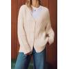 imageArachampampCloz Womens Wool Blend Chunky Knit Winter Cardigan Sweaters 2025Apricot