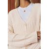 imageArachampampCloz Womens Wool Blend Chunky Knit Winter Cardigan Sweaters 2025Apricot