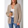 imageArachampampCloz Womens Wool Blend Oversized Cardigan Sweaters Button Down Casual Winter ClothingDark Apricot