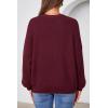 imageArachampampCloz Womens Wool Blend Oversized Cardigan Sweaters Button Down Casual Winter ClothingWine