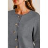 imageArachampampCloz Womens Wool Blend Sweater Blazers Business Casual Jacket with Pockets 2025Gray