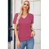 imageArachampampCloz Womens Wool Blend Summer Fall Tops Lightweight Business Casual BlousesRose
