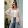 imageArachampampCloz Womens Wool Blend Lightweight Fall Business Casual Cardigan SweatersApricot