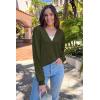 imageArachampampCloz Womens Wool Blend Lightweight Fall Business Casual Cardigan SweatersArmy Green