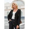 imageArachampampCloz Womens Wool Blend Lightweight Fall Business Casual Cardigan SweatersBlack