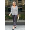 imageArachampampCloz Womens Wool Blend Lightweight Fall Business Casual Cardigan SweatersLight Gray