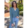 imageArachampampCloz Womens Wool Blend Lightweight Fall Business Casual Cardigan SweatersLucky Blue