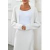 imageArachampampCloz Womens Wool Blend Sweaters Cropped Cardigan Bolero Shrug for DressesOffwhite