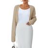 imageArachampampCloz Womens Wool Blend Sweaters Cropped Cardigan Bolero Shrug for DressesApricot