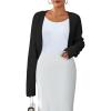imageArachampampCloz Womens Wool Blend Sweaters Cropped Cardigan Bolero Shrug for DressesBlack