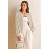 image:imageArachampCloz Womens Wool Blend Sweater Blazers Business Casual Jacket with Pockets 2026Apricot