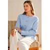 image:imageArachampCloz Womens Wool Blend Sweater Blazers Business Casual Jacket with Pockets 2026Blue