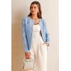 image:imageArachampCloz Womens Wool Blend Sweater Blazers Business Casual Jacket with Pockets 2026Blue