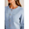 image:imageArachampCloz Womens Wool Blend Sweater Blazers Business Casual Jacket with Pockets 2026Blue