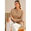 image:imageArachampCloz Womens Wool Blend Sweater Blazers Business Casual Jacket with Pockets 2026Brown