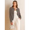 image:imageArachampCloz Womens Wool Blend Sweater Blazers Business Casual Jacket with Pockets 2026Coffee