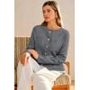 image:imageArachampCloz Womens Wool Blend Sweater Blazers Business Casual Jacket with Pockets 2026Gray