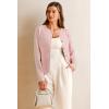 image:imageArachampCloz Womens Wool Blend Sweater Blazers Business Casual Jacket with Pockets 2026Pink