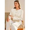 image:imageArachampCloz Womens Wool Blend Sweater Blazers Business Casual Jacket with Pockets 2026White