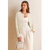 image:imageArachampCloz Womens Wool Blend Sweater Blazers Business Casual Jacket with Pockets 2026White