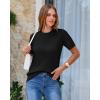 image:imageArachampCloz Womens Wool Blend Business Casual Essential Fall Layering Pullover SweatersBlack