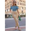 image:imageArachampCloz Womens Wool Blend Business Casual Essential Fall Layering Pullover SweatersBlue