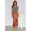 image:imageArachampCloz Womens Wool Blend Business Casual Essential Fall Layering Pullover SweatersCoffee