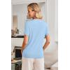 image:imageArachampCloz Womens Wool Blend Business Casual Essential Fall Layering Pullover SweatersLight Blue5120