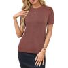 image:imageArachampCloz Womens Wool Blend Business Casual Essential Fall Layering Pullover SweatersMapleleaf Red