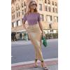 image:imageArachampCloz Womens Wool Blend Business Casual Essential Fall Layering Pullover SweatersPurple