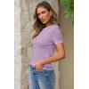 image:imageArachampCloz Womens Wool Blend Business Casual Essential Fall Layering Pullover SweatersPurple5132