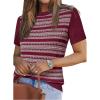 image:imageArachampCloz Womens Wool Blend Business Casual Essential Fall Layering Pullover SweatersWine5192