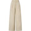 image:imageArachampCloz Womens Linen Blend Wide Leg AllSeason Business Casual Outfits Dress PantsKhaki