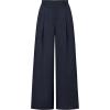 image:imageArachampCloz Womens Linen Blend Wide Leg AllSeason Business Casual Outfits Dress PantsNavy