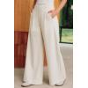 image:imageArachampCloz Womens Linen Blend Wide Leg AllSeason Business Casual Outfits Dress PantsWhite