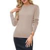 image:imageArachampCloz Womens Wool Blend Classic Crew Neck Casual Fall SweatersAapricot02