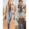 image:imageArachampCloz Womens Wool Blend Classic Crew Neck Casual Fall SweatersAcoffee