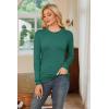 image:imageArachampCloz Womens Wool Blend Classic Crew Neck Casual Fall SweatersAdark Green