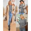 image:imageArachampCloz Womens Wool Blend Classic Crew Neck Casual Fall SweatersAgray