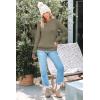 image:imageArachampCloz Womens Wool Blend Classic Crew Neck Casual Fall SweatersAgreen Tea